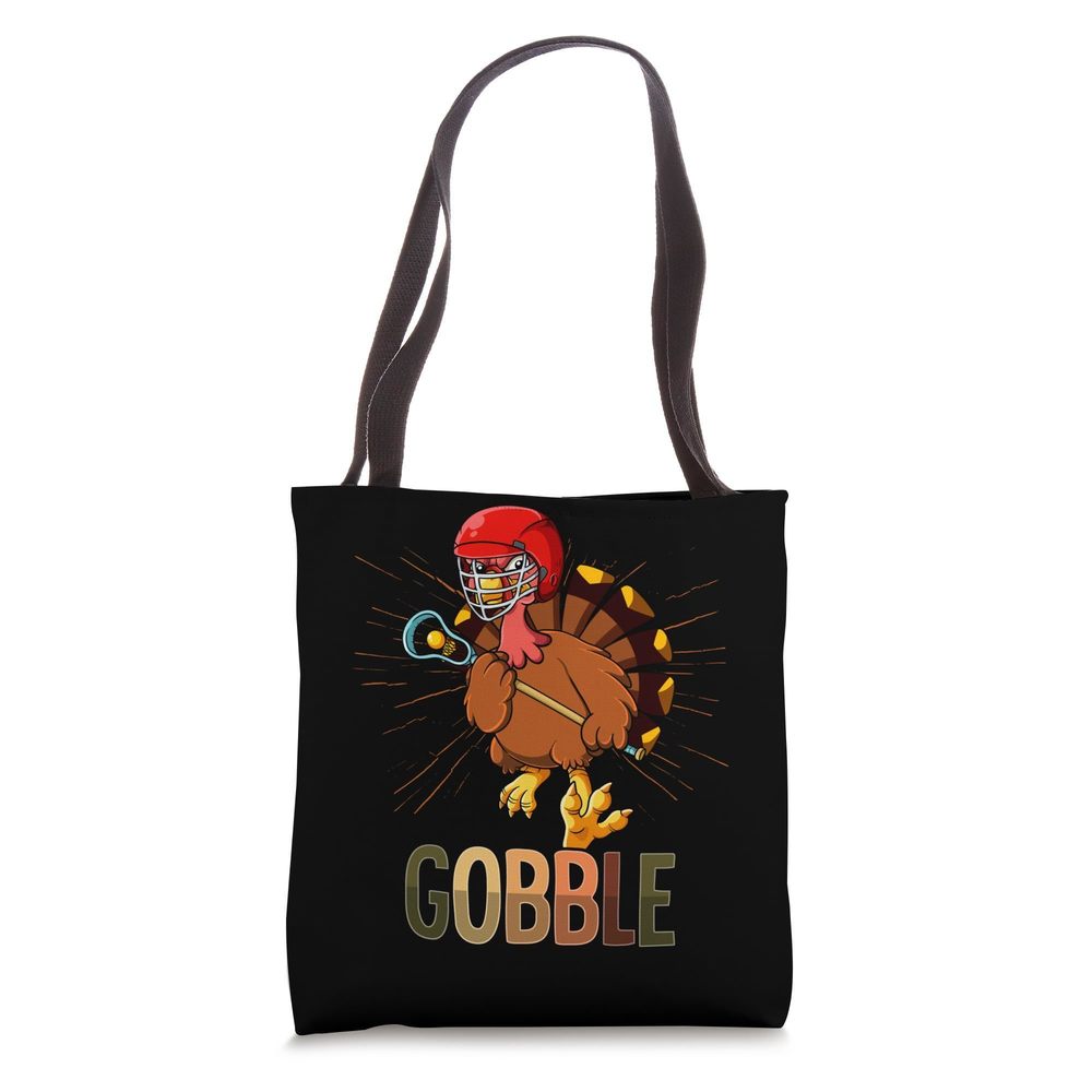 Thanksgiving Turkey Gobble Lacrosse Tote Bag C >:)